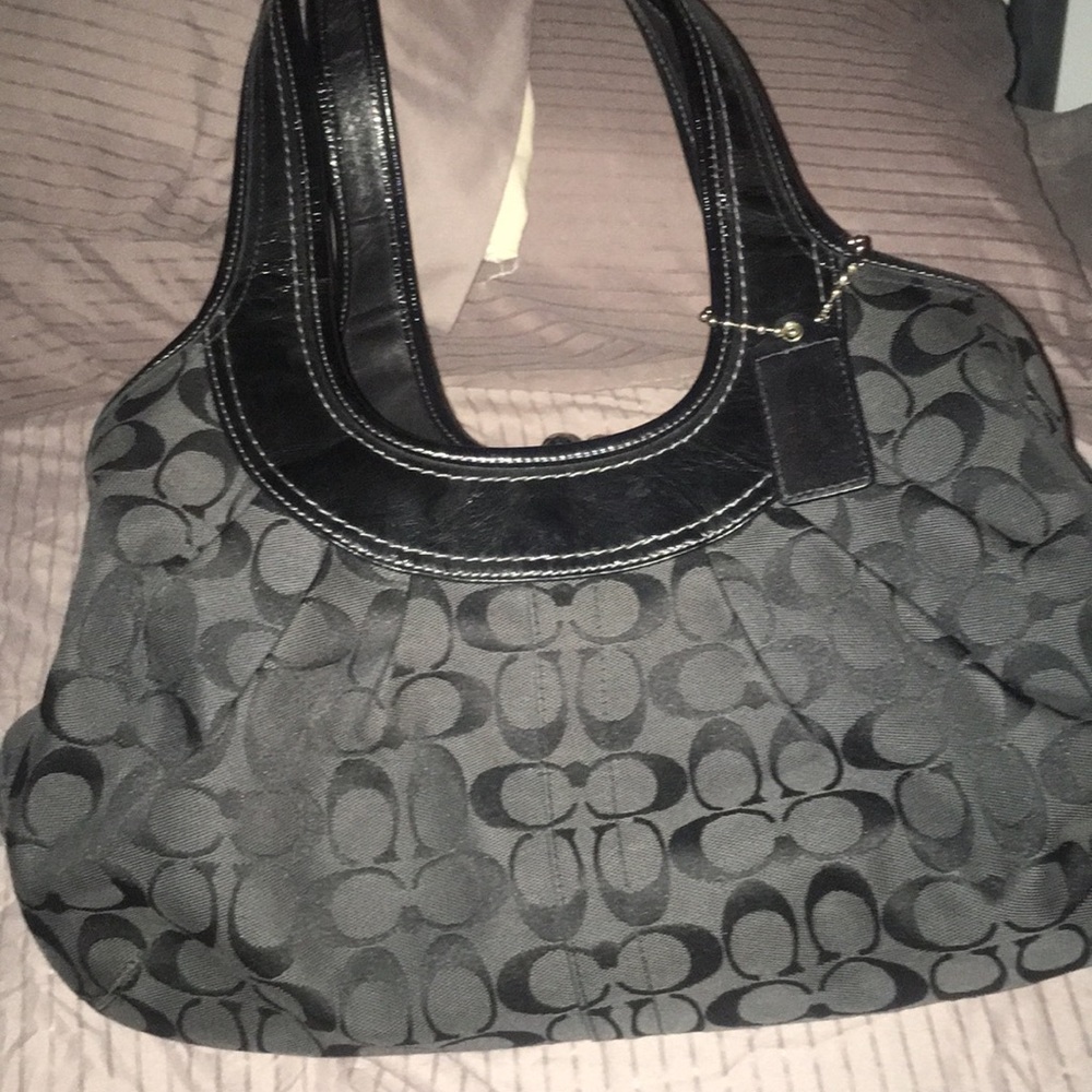 Black coach purse